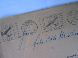 Envelope luftpost aparte stempel