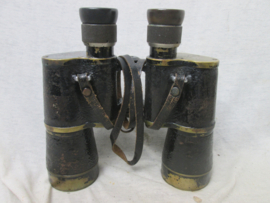 German Imperial Reichsmarine 7x50 binocular made by VOIGHTLÄNDER, Braunsweig, marked with the crest of the German Imperial Kriegsmarine. Duitse marine kijker helder zicht, N voor Nordsee, TOP kijker mooi gemarkeerd.
