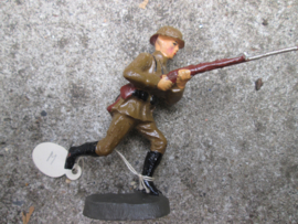 ELASTOLIN Belgium soldier with rifle, Belgische soldaat met geweer.