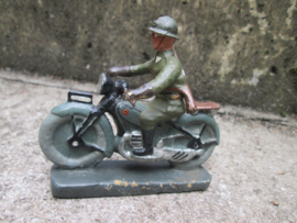 DURSO Belgium military motorcyclist. Belgische soldaat op motorfiets.