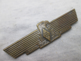 German tinnie, rally badge, Duitse tinnie Hitler- Jugend, HJ Würzberg 14-15 Juli 1934. nice badge 7,6 cm.