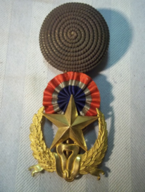 French badge shako Mdl. 1886-1918 officer. Frans embleem voor de sjako, Administratie officier zeer apart