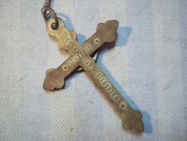 Rozenkrans groot model souvenir uit Lourdes rond de eeuwwisseling zelden gezien