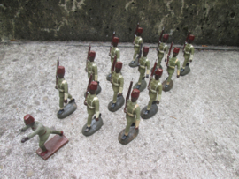 Belgium colonial soldiers marching Force Publique Belgische marcherende soldaten uit de Congo bijzonder, TOP goede staat