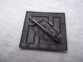 German tinnie, rally badge, Duitse tinnie Heimat und Reich Münster 1933.