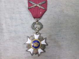 Belgische medaille Ridder in de Kroonorde.