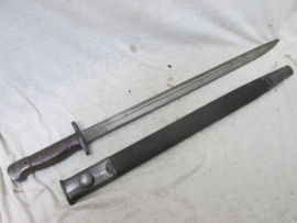 British bayonet Model 1907, nicely marked. Engelse bajonet Lee Enfield geweer uitgifte 6- 1913. licht gebruikte staat.