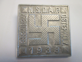 German tinnie, rally badge, Duitse tinnie, N.S.D.A.P. Kreistreffen Osterholz 1938, nicely marked DRGM.