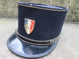 French police cap. Frans politie kepie met embleem, wachtmeester.