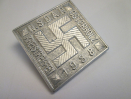 German tinnie, rally badge, Duitse tinnie, N.S.D.A.P. Kreistreffen Osterholz 1938, nicely marked DRGM.