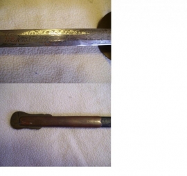 Dutch sword. Nederlands degen, Meester op sabel, Firma JW schoonman-stoel Breda, maker wkc solingen