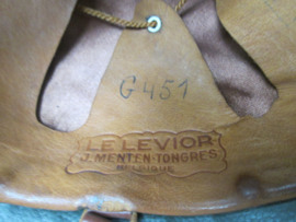 Belgium police helmet 1940-1950 Belgische helm van de RIJKSWACHT, maker LEVIOR, zeer nette staat.
