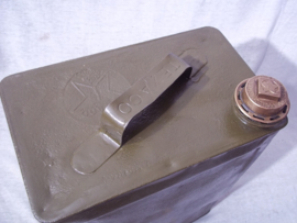 Blik TEXACO motor olie met originele bronzen sluitdop van Texaco, decoratief. Jaren 30-40