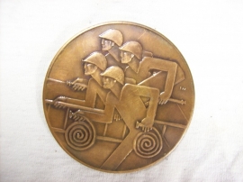 Medal of the Polnish fire department. Penning van de Poolse brandweer, moderne weergave