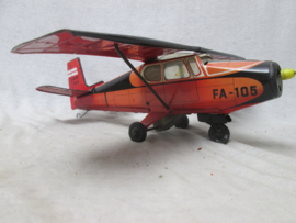 Tin toy aeroplane. Blikken speelgoed vliegtuig, Duitse makelij TipCo, Made in Western- Germany.
