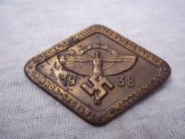 German tinnie, rally badge, Duitse tinnie, N.S.F.K. National Socialistisches Flieger Korps. 19e Rhön- segelflug wettbewerb- 1938.