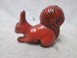 Tin toy animal, blikken speelgoed eekhoorn, mooi gemwerkt, Duitse makelij jaren 40-50.