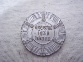 German tinnie, rally badge, Duitse tinnie Kreistag 1938 NSDAP.