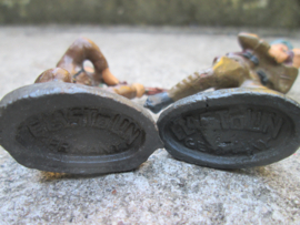 ELASTOLIN 2 Belgium soldiers chasseur Ardenne, 2 Belgische soldaten Ardense jagers  nette staat