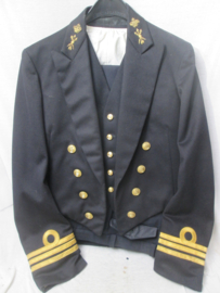 Nederlands uniform jasje gala, met broek en gillet. officier Marconist, verbindingen zeer net uniform.