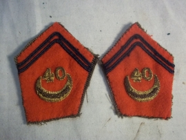 Franse kraagemblemen Zouaven Regiment