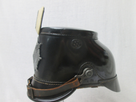 German Garde shako. Duitse Garde Shako feldgrau, model 1915 zeer nette staat zeldzaam hoofddeksel.