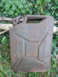 Engelse jerrycan, 1943 War Department gemarkeerd, nette staat.