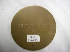 Austrian medal Österreichisches Bundesheer Besteschieszen 1937. Oostenrijkse penning brons