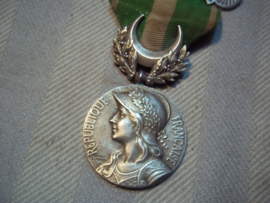 French medal 1930 with MAROC bar. Franse medaille jaren 30, met medaille balk MAROC.