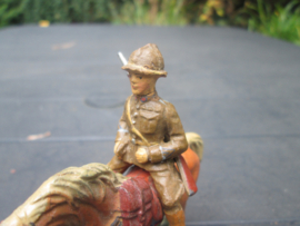 ELASTOLIN Belgium soldier on horse. Belgische soldaat op paard, zeer goede staat.