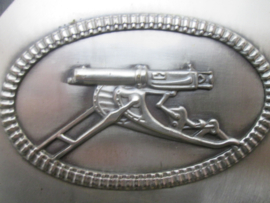 German plaque Machine- gun Corps. Duitse plakette van het Machinegeweer korps. scherpschutters embleem afgebeeld Erinnerung an 12 (MG) IR 18. Machine gewehr Battalion. zeer bijzonder.