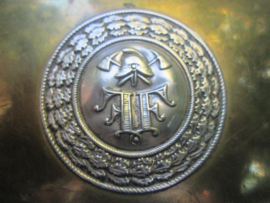 Very rare German buckle firebrigade. Duits koppelslot Brandweer Feuerwehr. groot model 1870-1880, zeldzaam stuk.