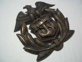 US Navy cap badge officer. Amerikaans officiers pet embleem US NAVY, zeer apart