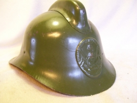 Russian fire helmet, Russische brandweerhelm met embleem