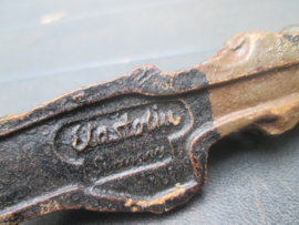 ELASTOLIN German soldier behind a machine gun. Duitse soldaat achter mitrailleur. goede staat.