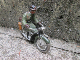 UNMARKED german NSKK motor dispatcher with leather helmet. NSKK motor rijder.