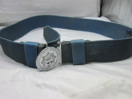 Dutch state-police belt with buckle. Nederlandse Rijkspolitie riem oud model.