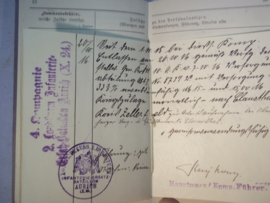 German uberweisungsnationale 1915 soldbuch