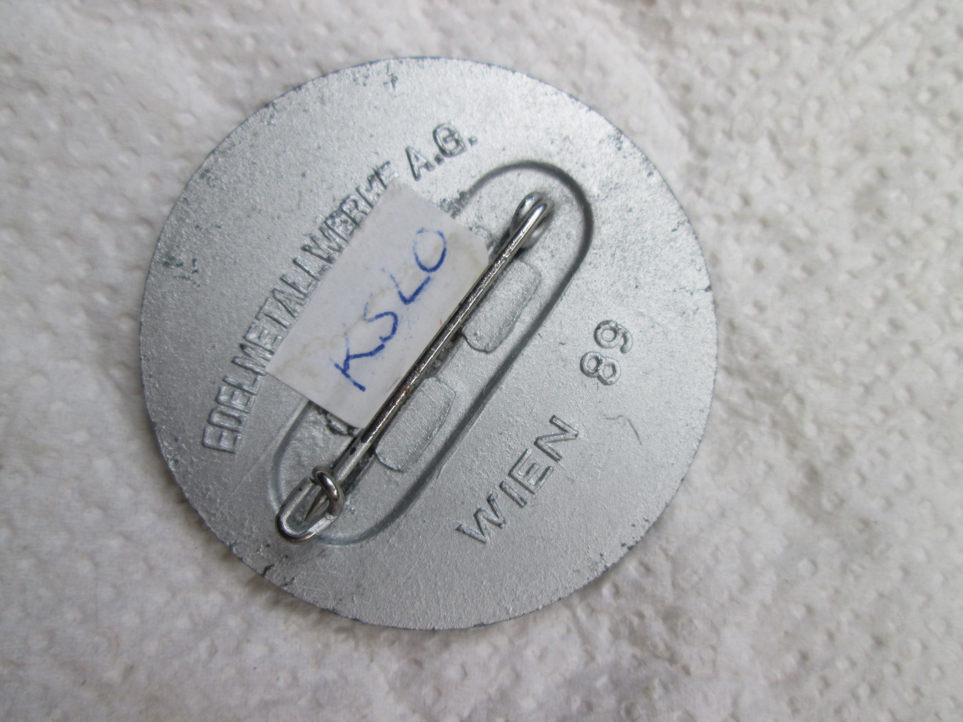 German tinnie, rally badge, Duitse tinnie, 4. Gautag Wien 15-18 juni 1939. Oostenrijkse tinnie.