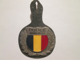 Belgium police badge, Belgische politie borsthanger POLICE MUNICIPALE.