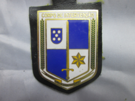 Police badge  Italian Corpo de intervencao - A Fortiori. Politie borsthanger Italie.