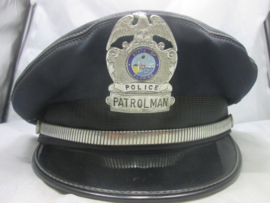 American police cap FLORIDA Patrolman rare piece. Amerikaanse politie pet Florida police mooi origineel exemplaar. zeldzaam en moeilijk te vinden stuk.