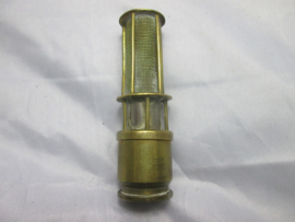 Lighter as Minerlamp made of a bullit. Mijnwerkerslamp gemaakt van een huls, als aansteker.