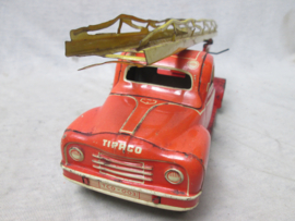 Tin toy fire-engine TipCo, Made in Western-Germany.