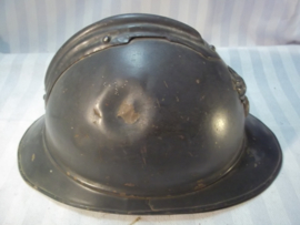 French helmet Blue d´Horizon M15 . Franse helm infanterie perfekte staat origineel binnenwerk vroege kleur, kleine maat