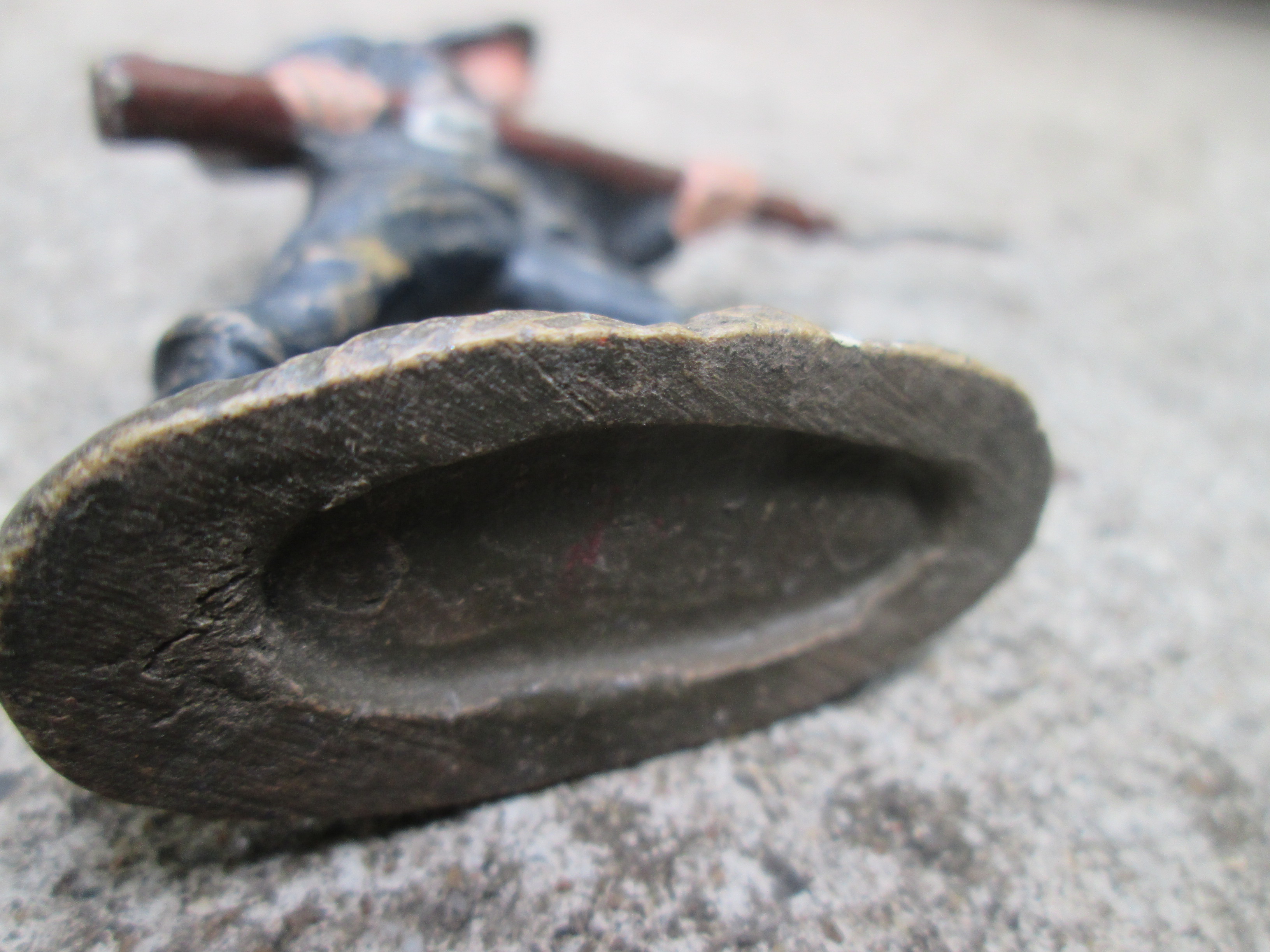 French chausseur alpine soldier. Speelgoed soldaatje Franse Alpine jager met blauwe baret