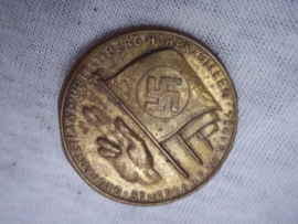 German tinnie, rally badge Duitse tinnie Gau Parteitag Würtemberg - Hohenzollern Stuttgart  25- 11- 1934