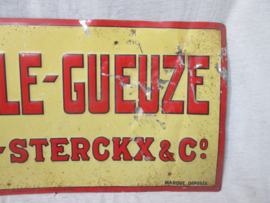 Reclame bord blik. SPECIALE - GUEUZE.