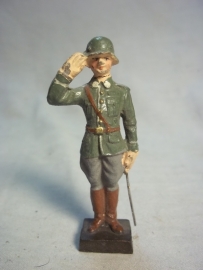 German soldier on guard, LINEOL. Speelgoed soldaatje Duitse officier