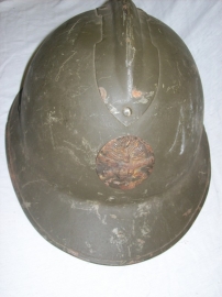 French helmet M26 Artillery. Franse helm van de artillerie